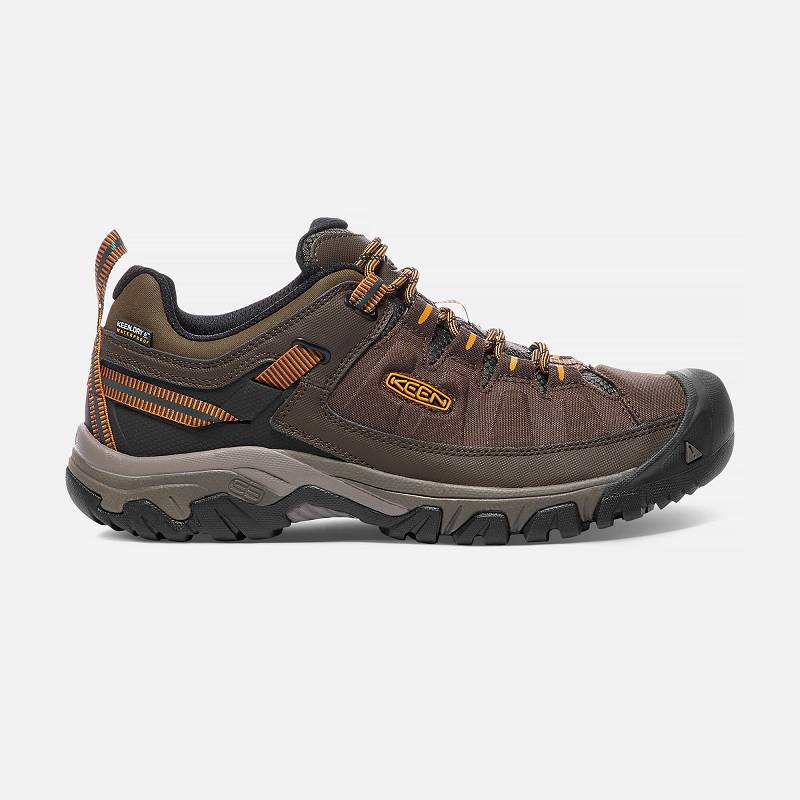 Keen Targhee EXP Waterproof Wanderschuhe Herren DE-87230 Cascade/Inca Gold - Keen Herrenschuhe Braun